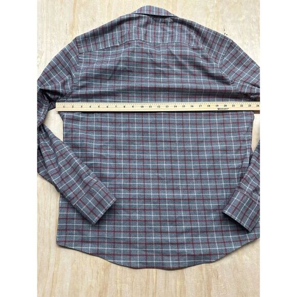 Untuckit Men’s Shirt Plaid XL Gray Long Sleeve Button Down Colored Work Shirt - Picture 7 of 7
